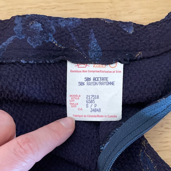 Daniel Laurent matching skirt set with top/vest purple blue floral - Picture 7 of 8